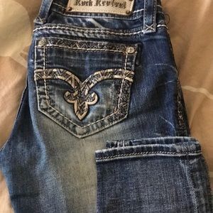 Rock Revival cuffed skinny jeans 27
